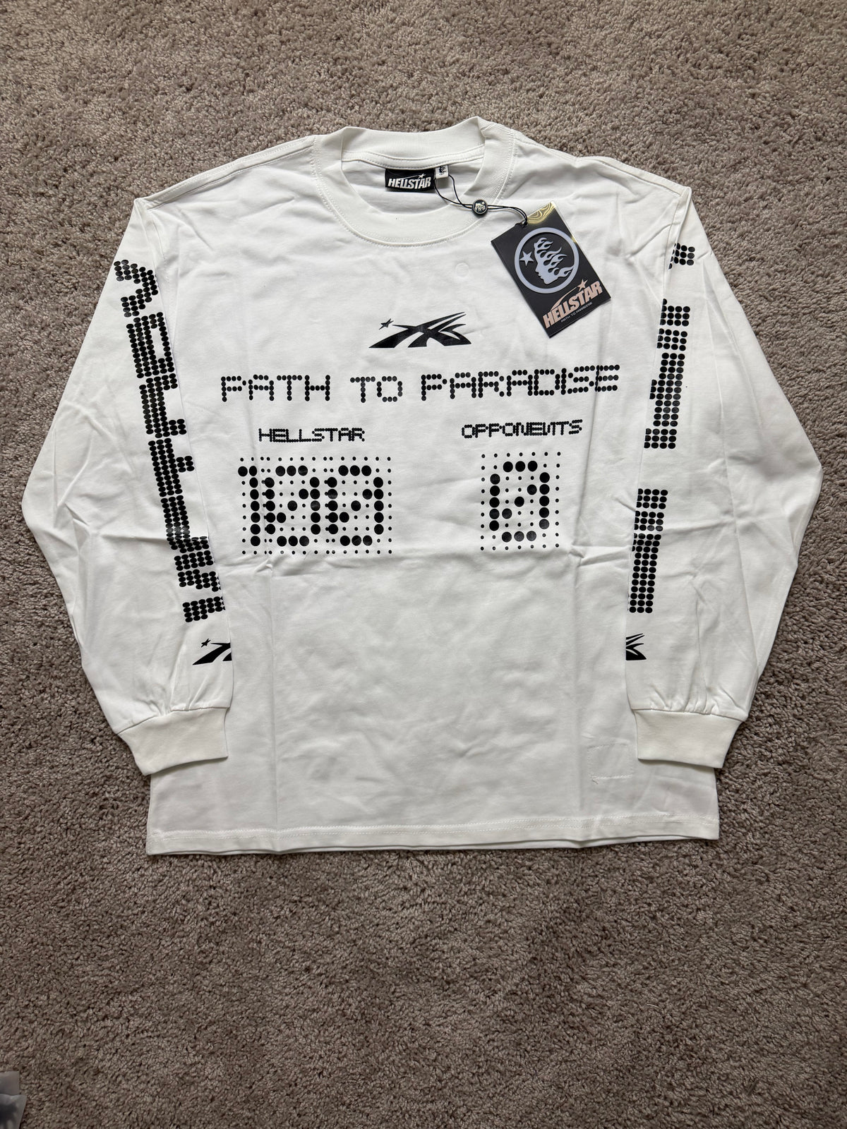Hellstar White Scoreboard Long Sleeve