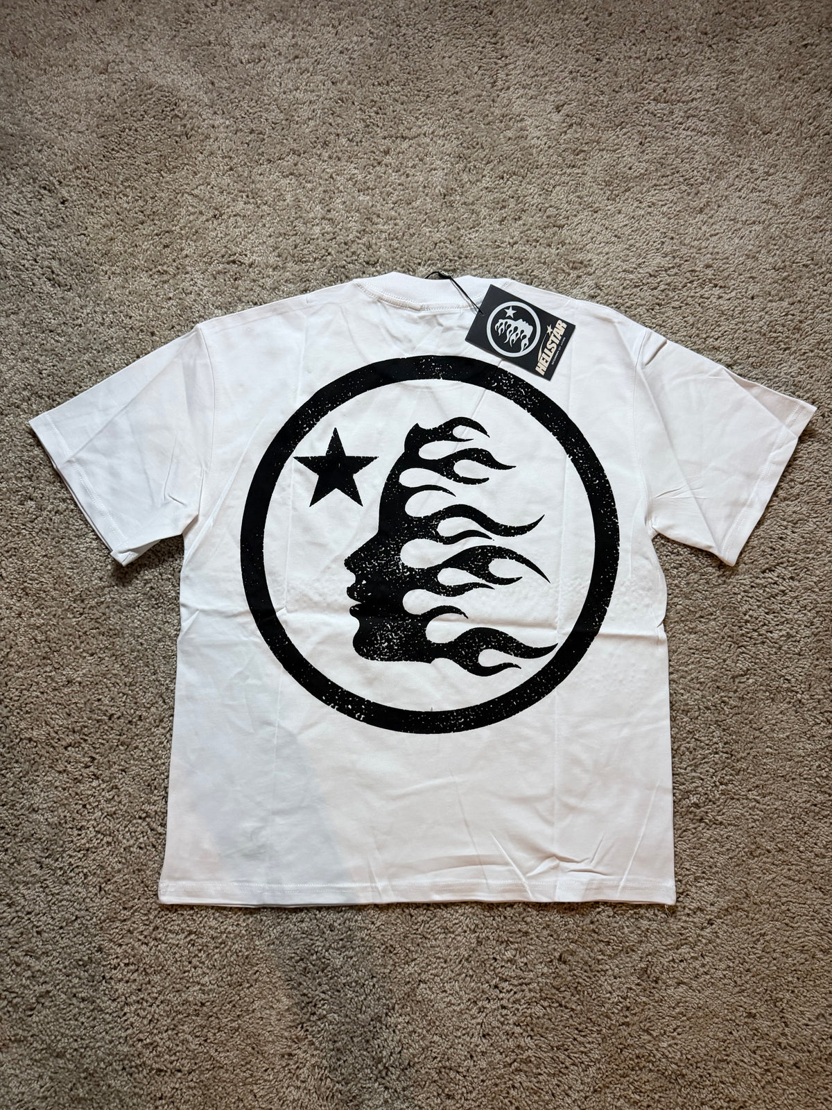Hellstar white Classic Rhinestone tee