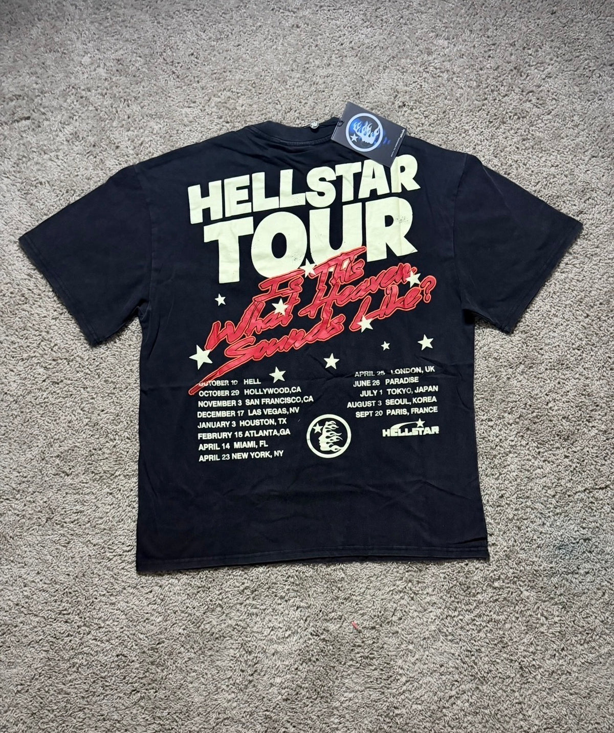 Hellstar Tour Red Flame Face Tee