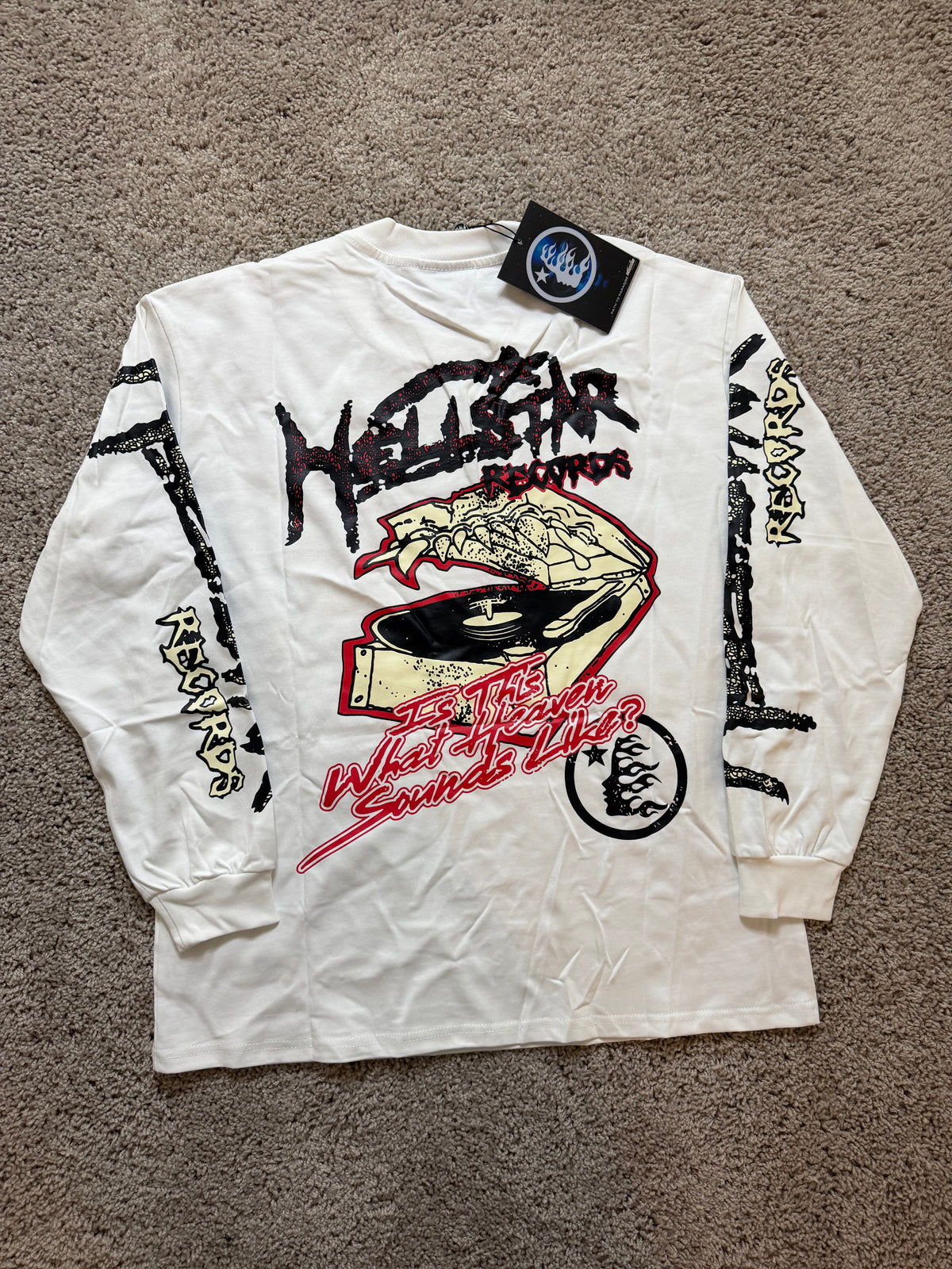 Hellstar Records White Long Sleeve