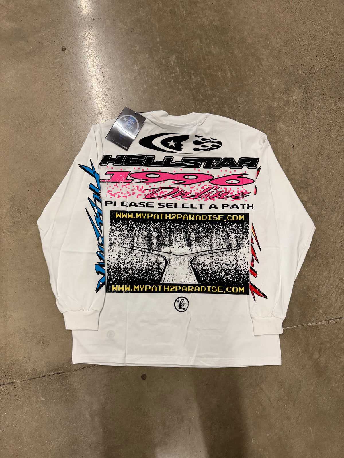 Hellstar Pixel White Long Sleeve