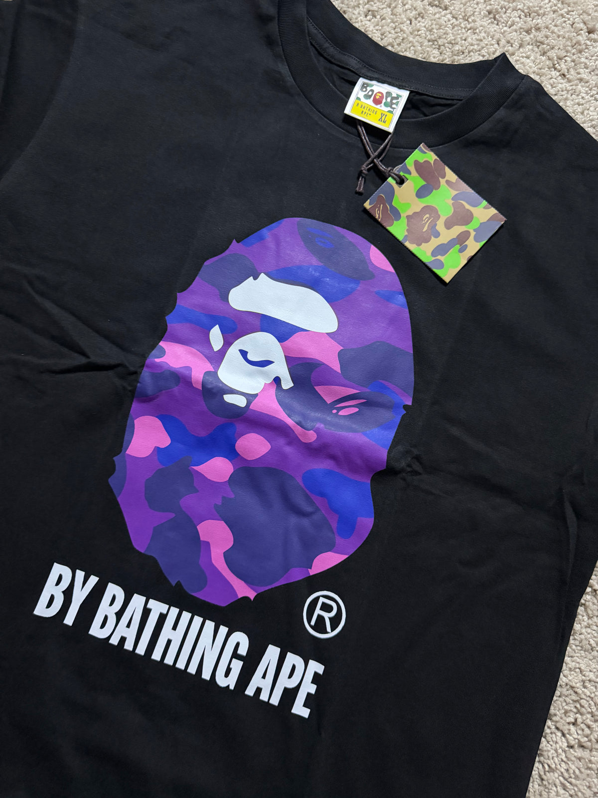 Bape Purple Head Tee
