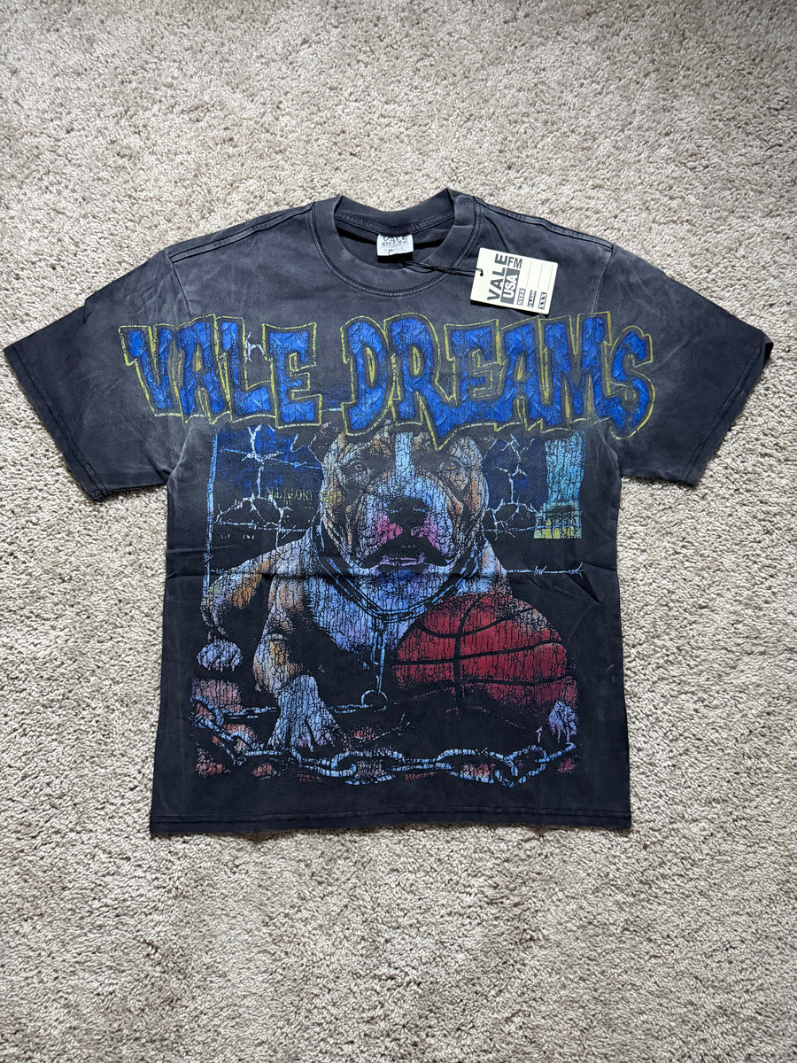 Valley Dreams Dog Blue Accent tee