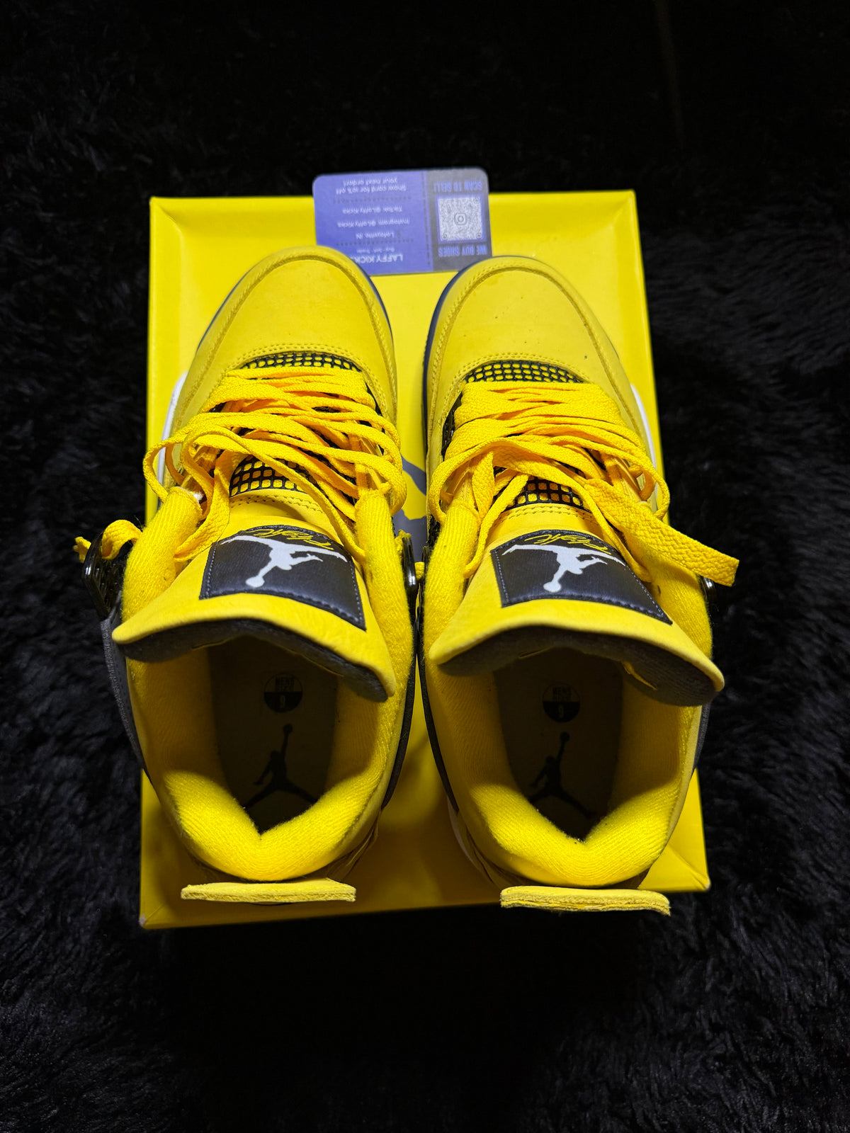 Jordan 4 “Lightning” Worn 1x