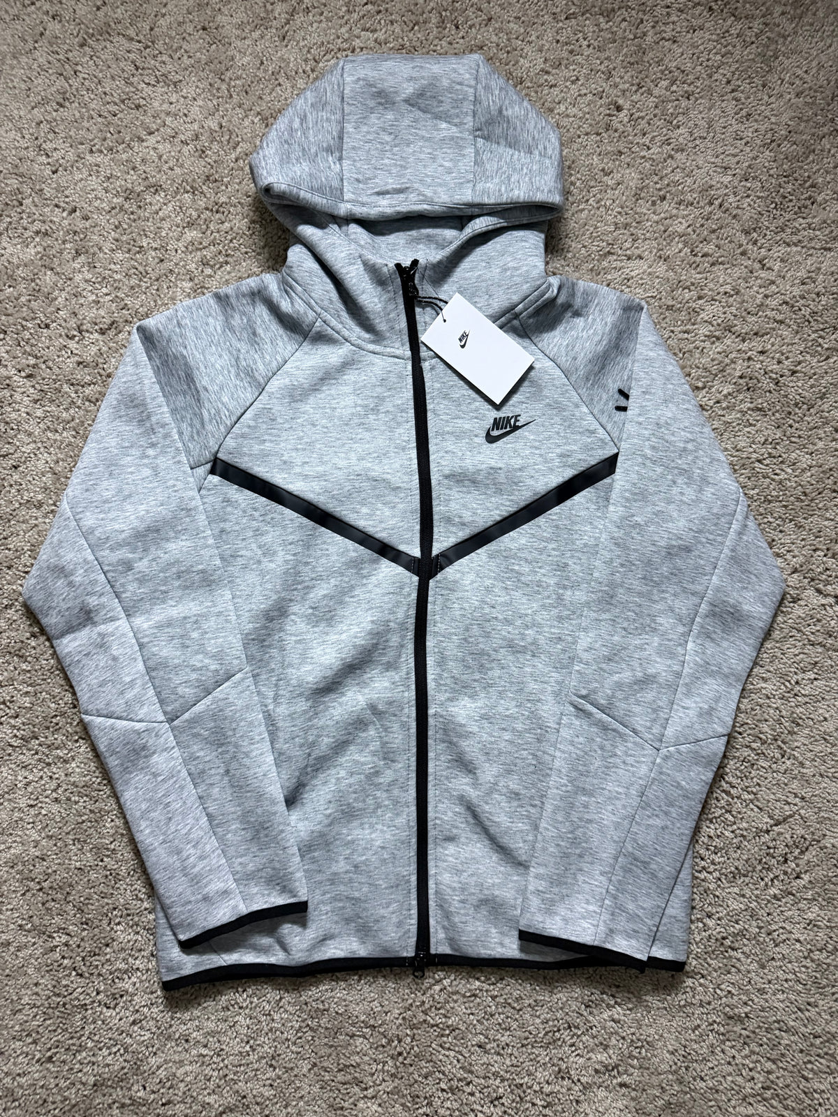 Nike tech grey Zip Up Hoodie