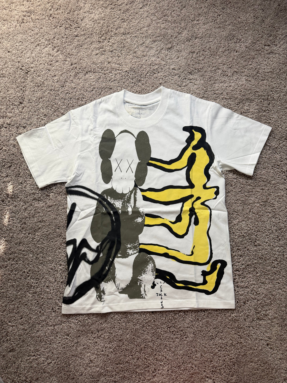 Cactus Jack X Kaws White Tee
