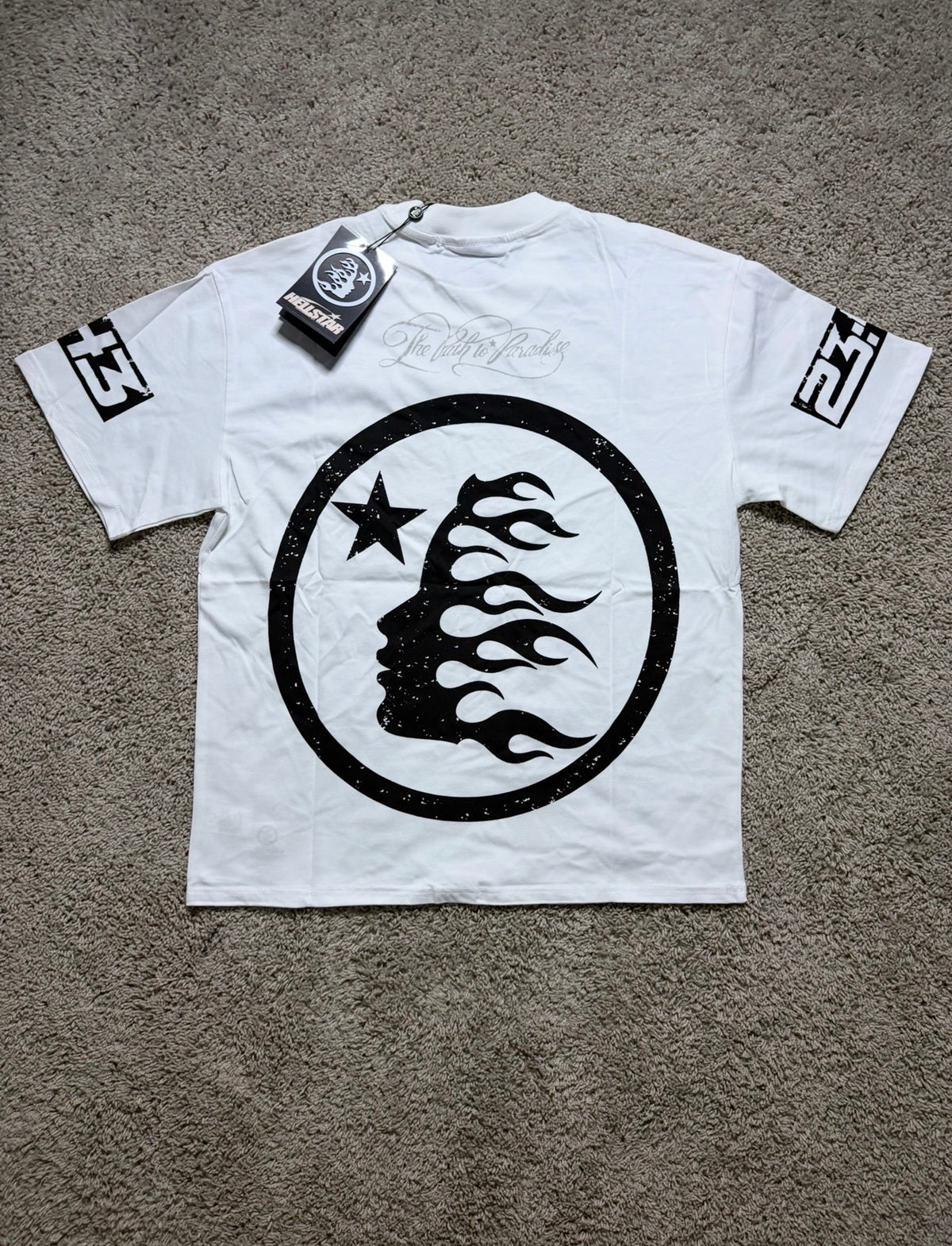 Hellstar Angel Path to Paradise White tee