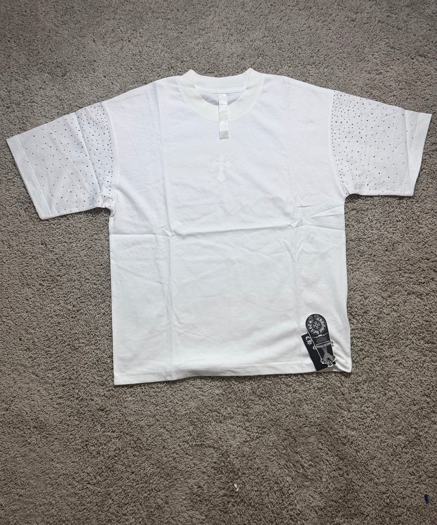 Chrome Heart White Rhinestone tee