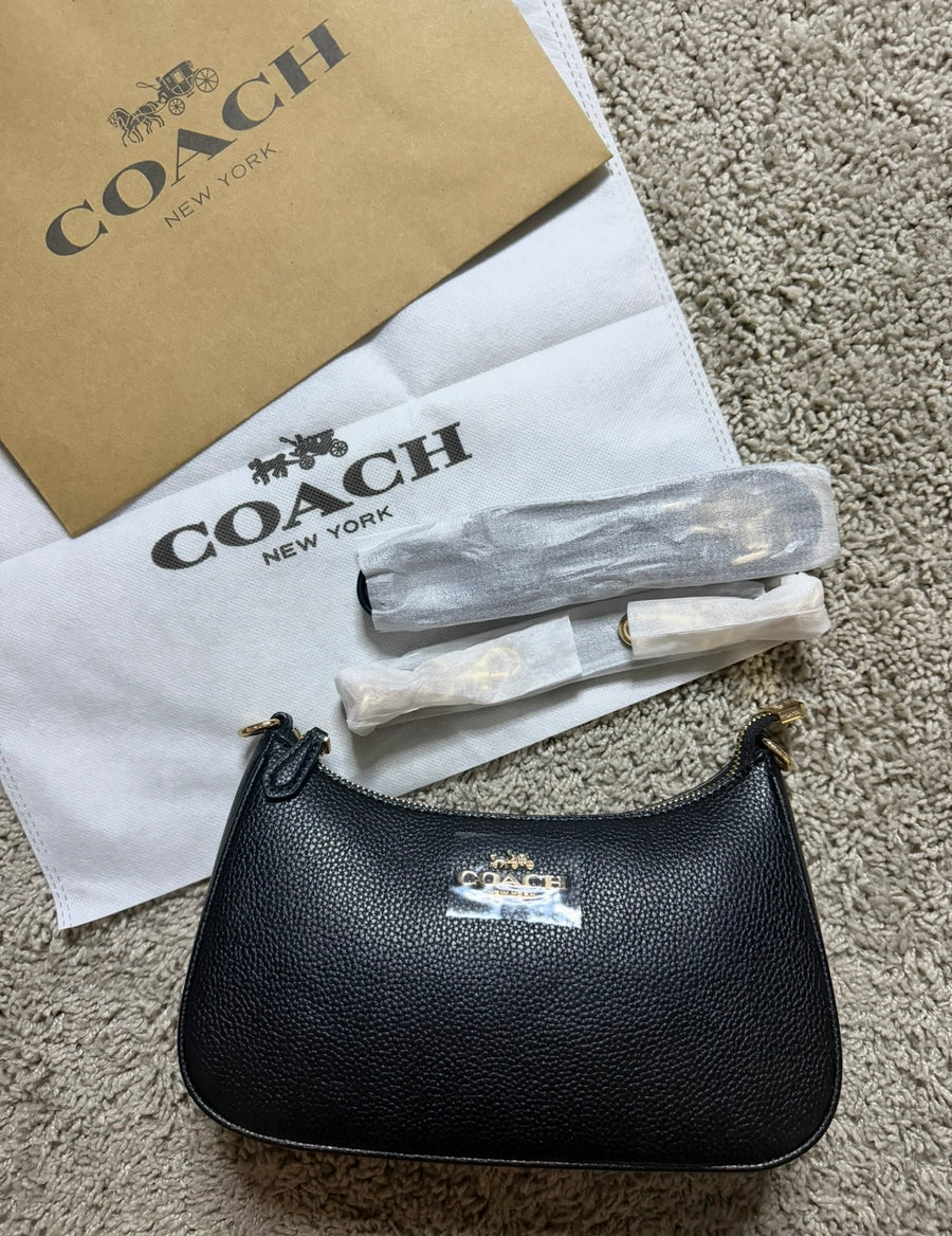 Coach Full Black Teri Shoulder Bag