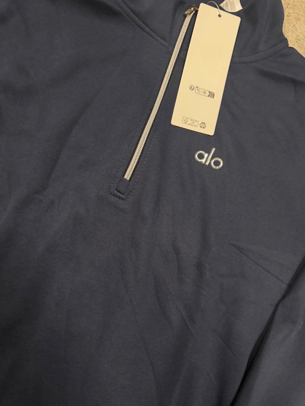 Alo Navy Blue Quarter Zip