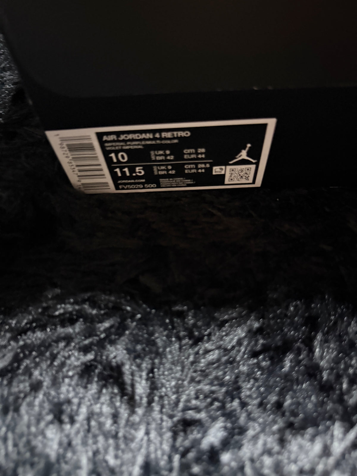 Jordan 4 Lakers Brand New