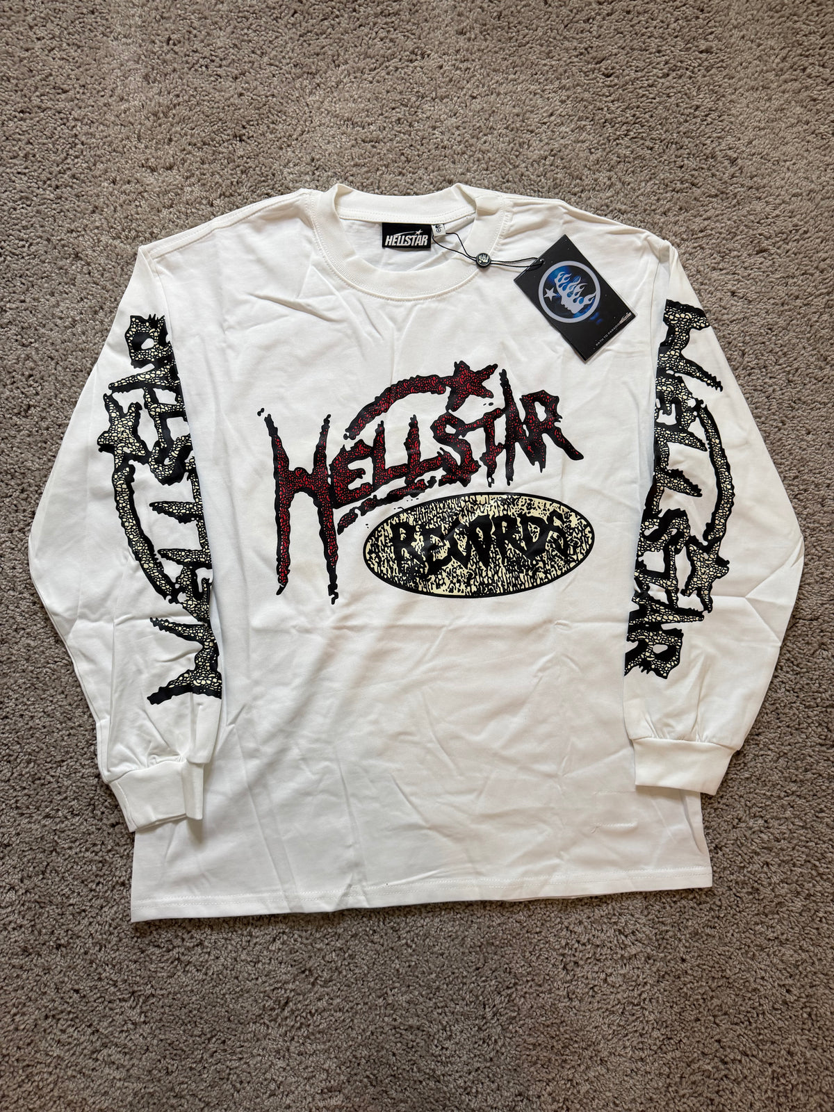 Hellstar Records White Long Sleeve