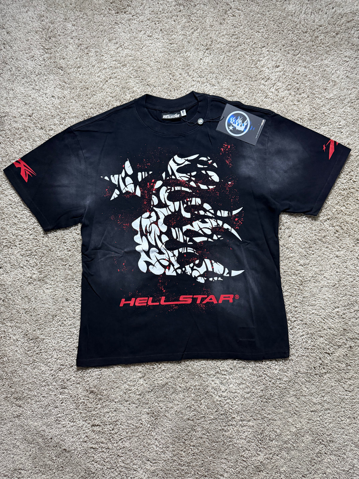 Hellstar Flame Red accent tee