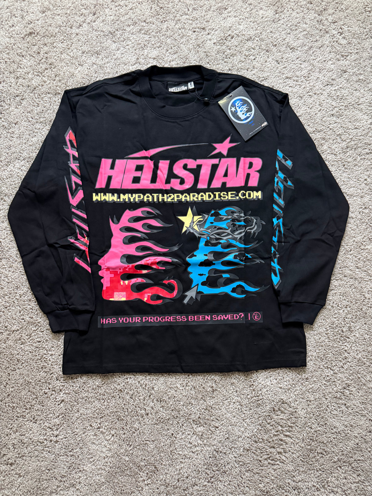 Hellstar Pixel Black Long Sleeve
