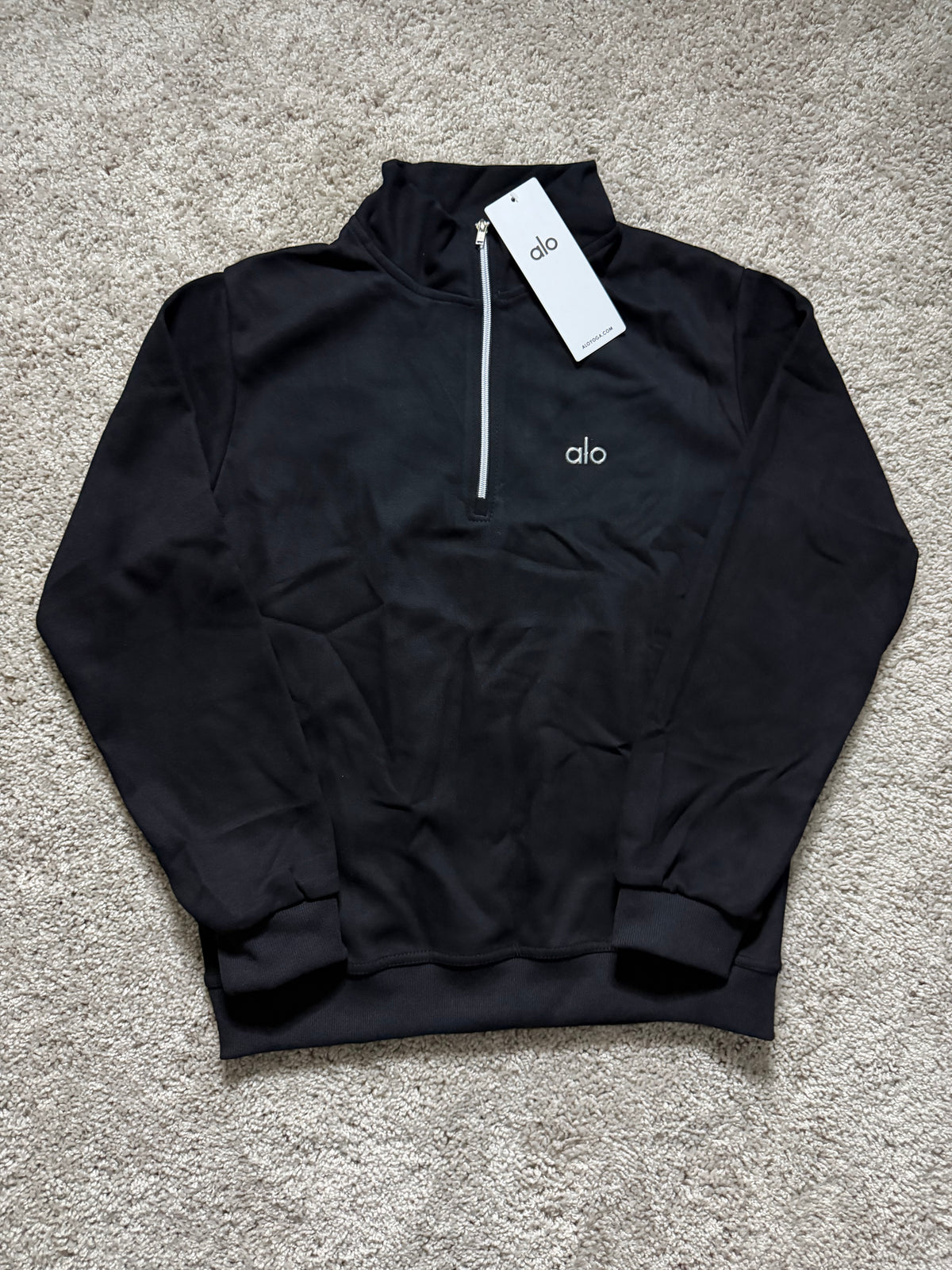Alo black quarter zip