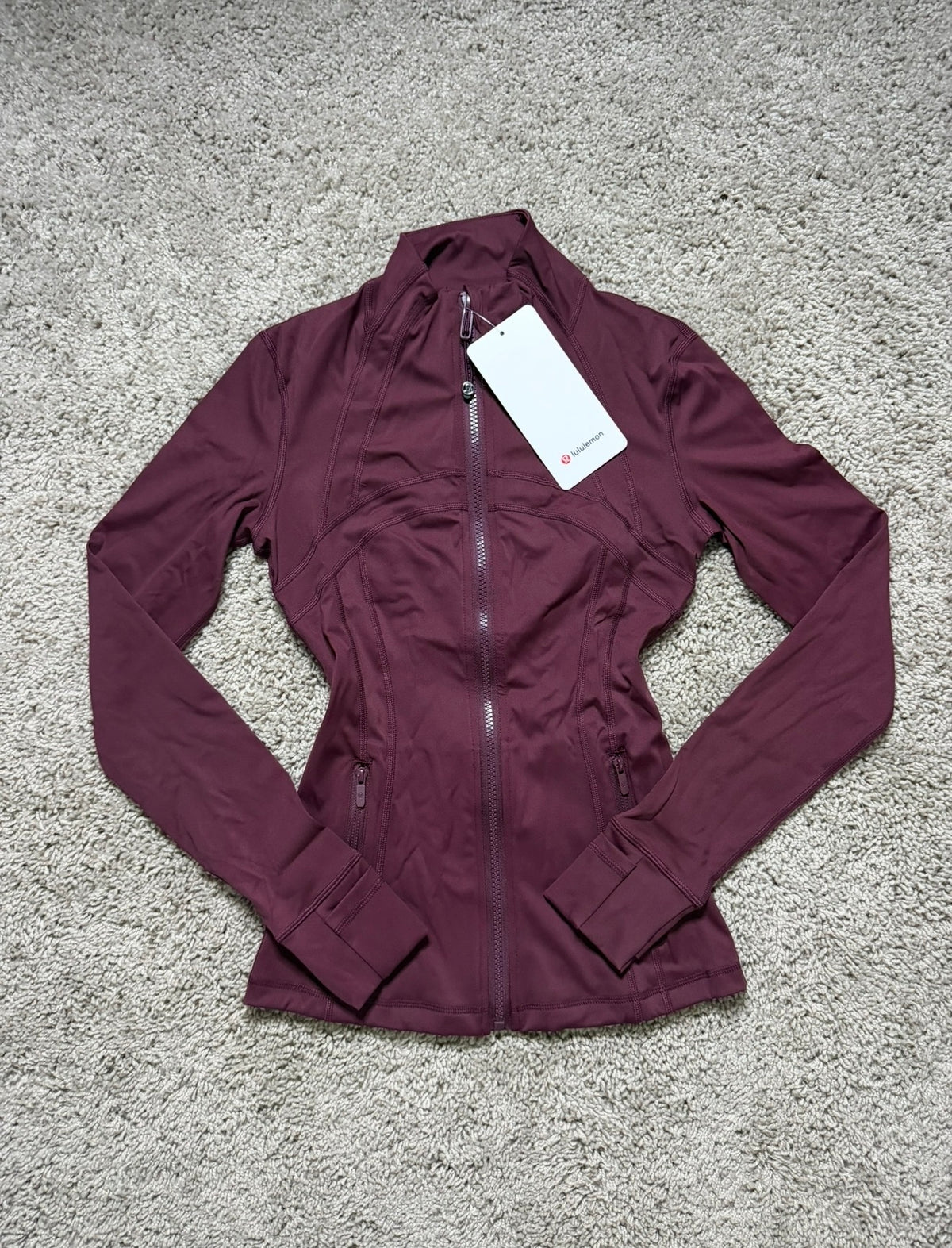 Lulu Red Zip up Jacket