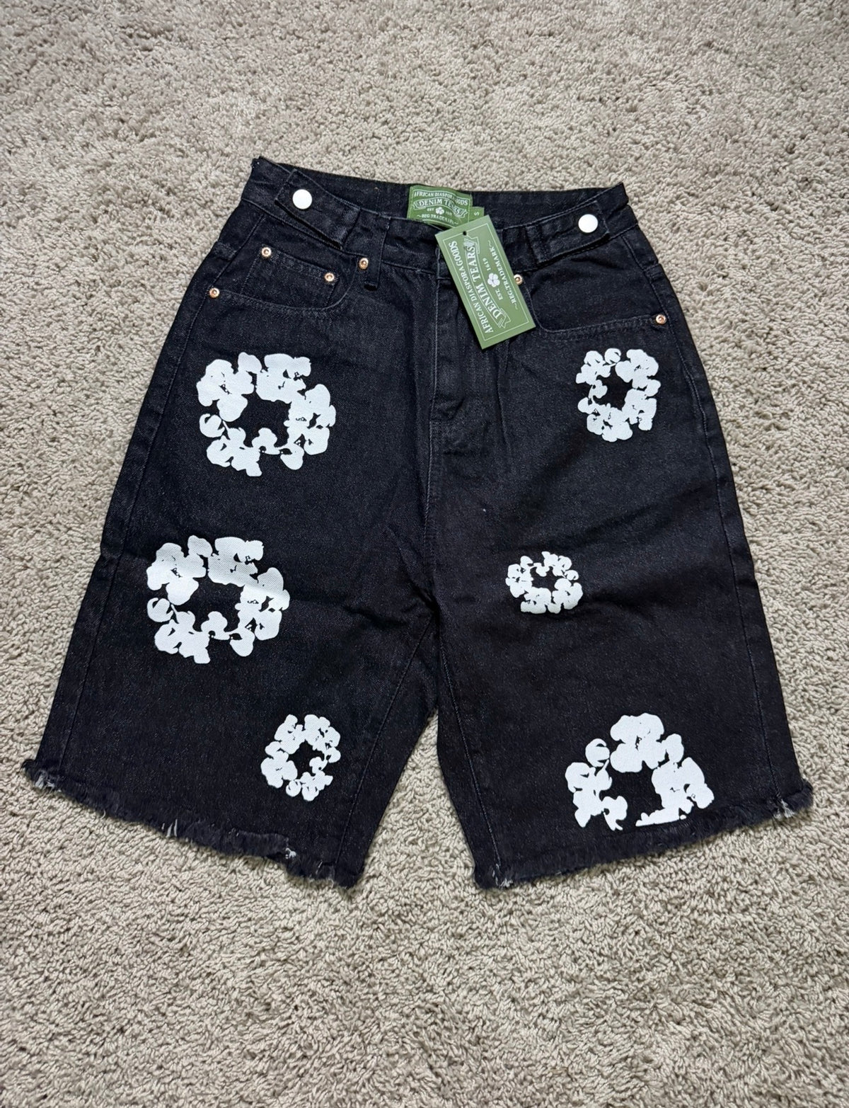 Denim Tear Black Jorts
