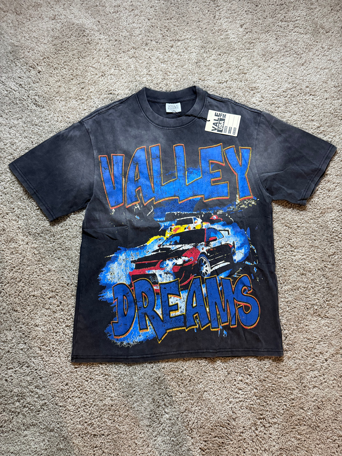 Valley Dreams Black car drift tee