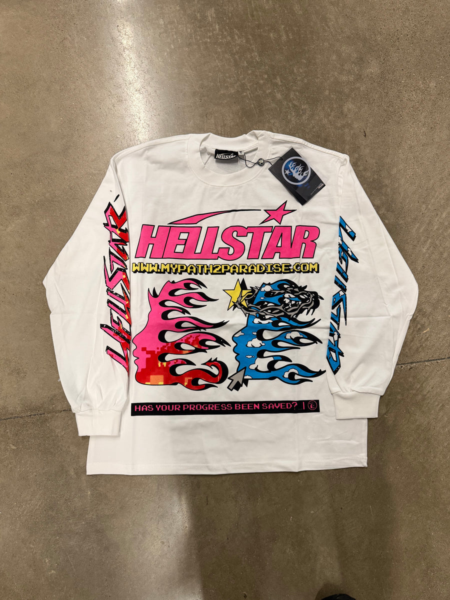 Hellstar Pixel White Long Sleeve