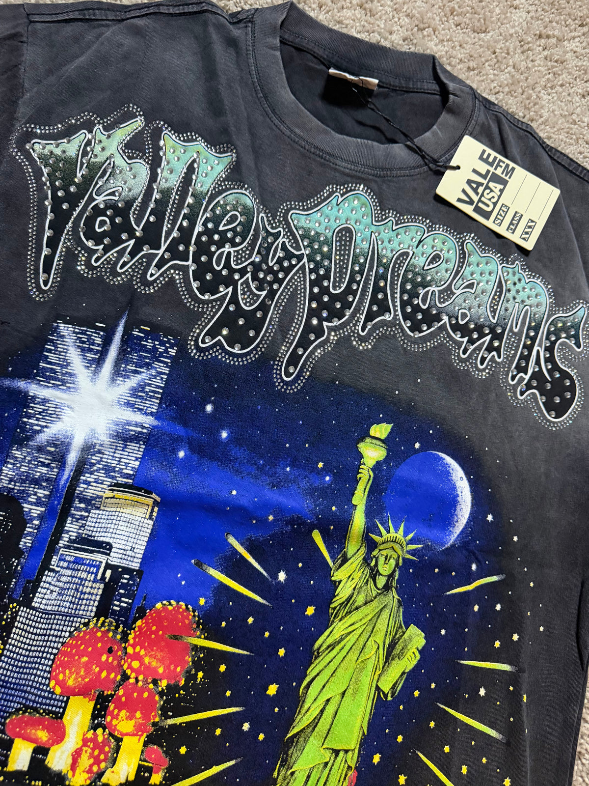Valley Dreams Black Liberty Tee