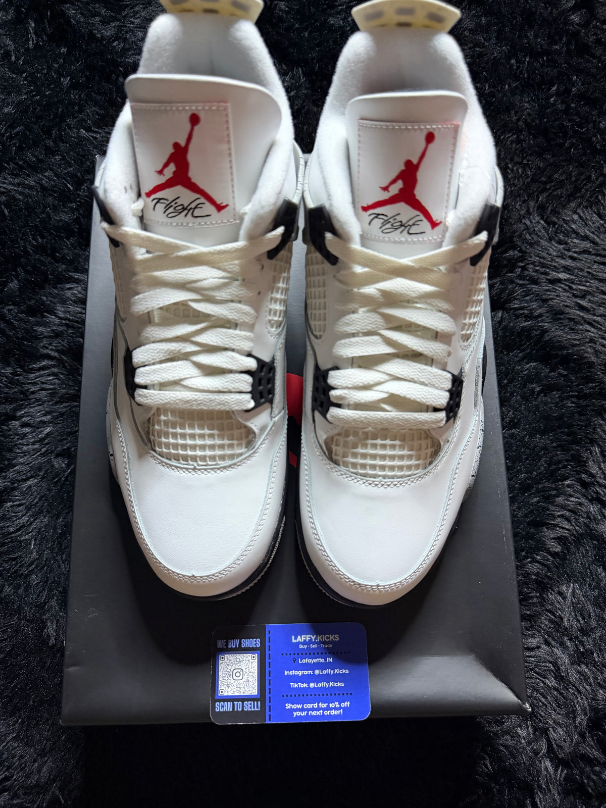 Jordan 4 “White Cement” Brand New