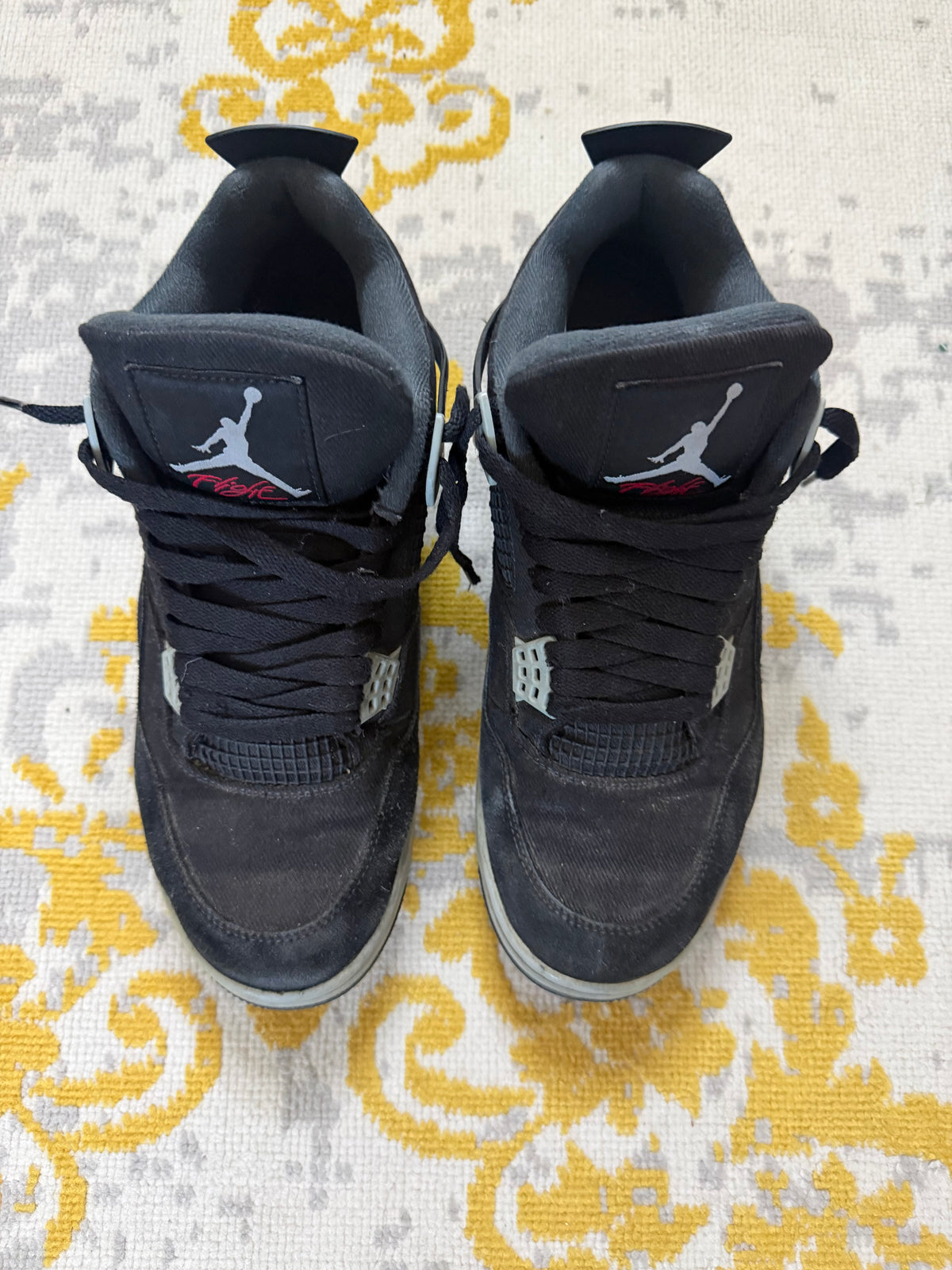 Jordan 4 black canvas Pre-Owned
