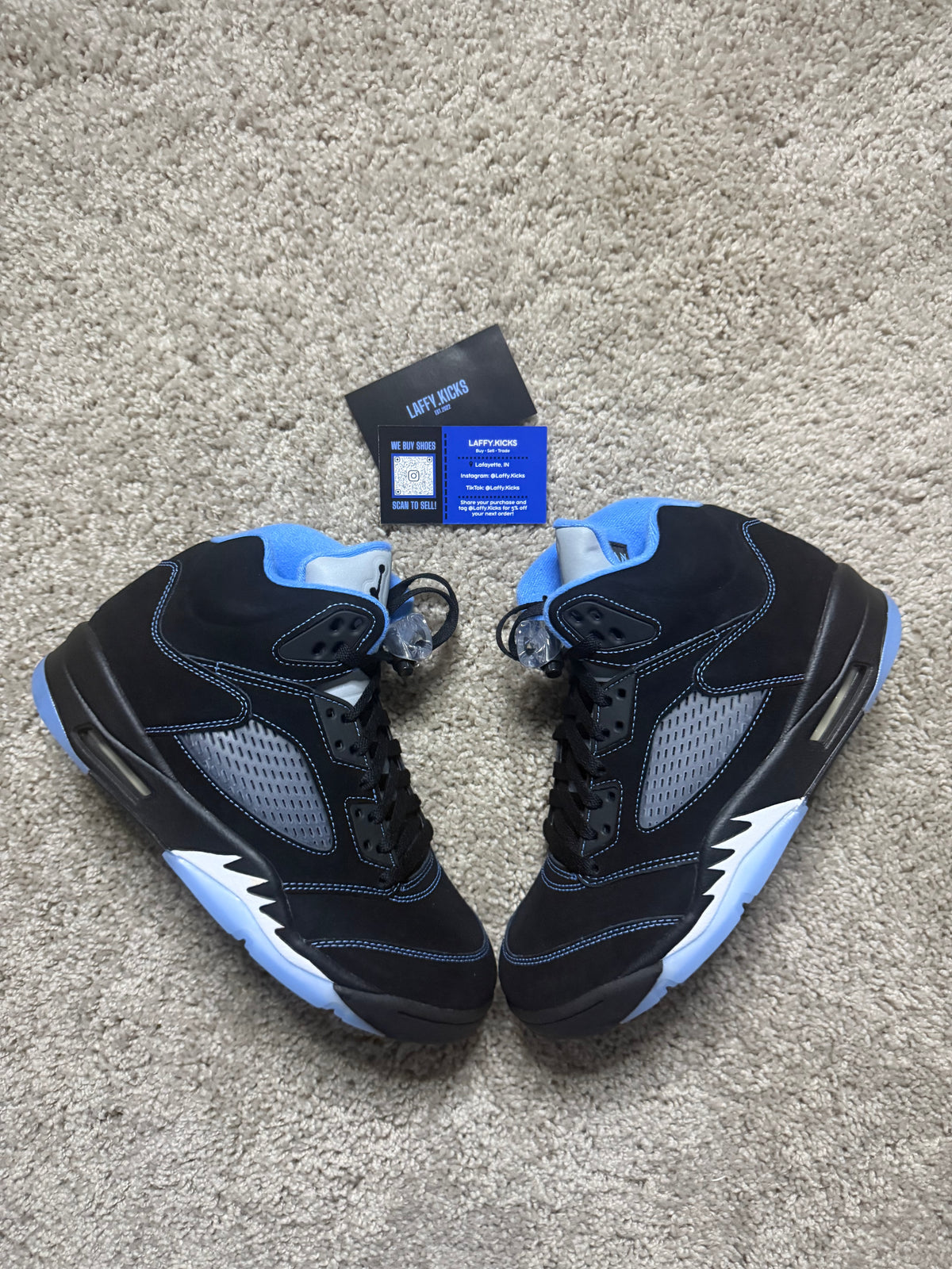 Jordan 5 Black University Blue