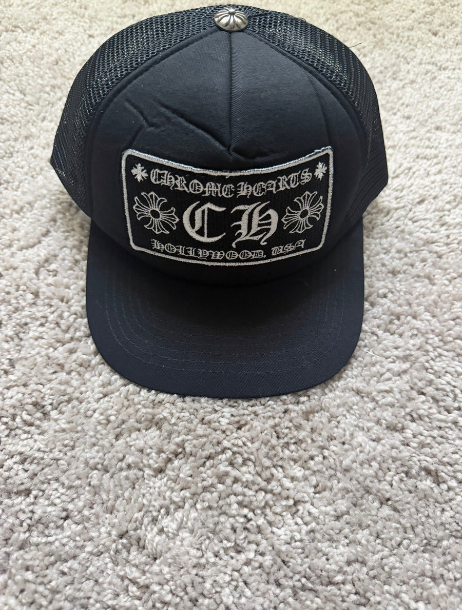 Chrome Heart Black Trucker Hat