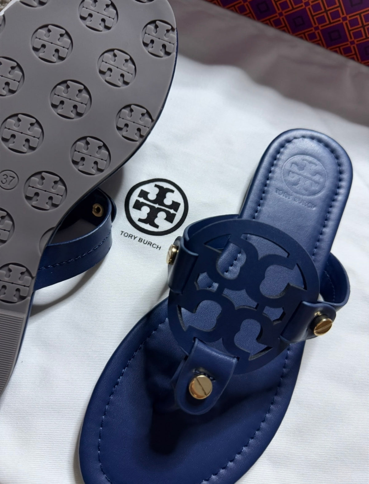 Tory Burch Matte Navy Blue