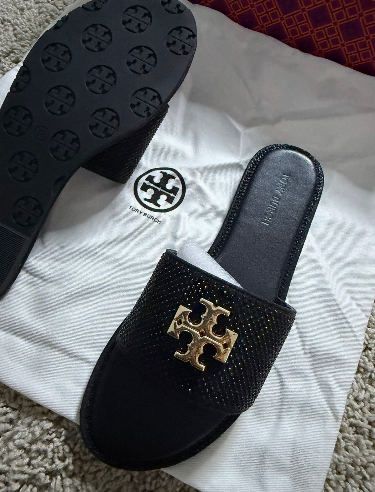 Tory Burch Rhinestone Slippers