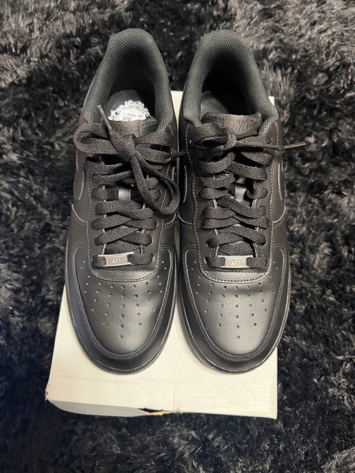 Af1 black worn 1x