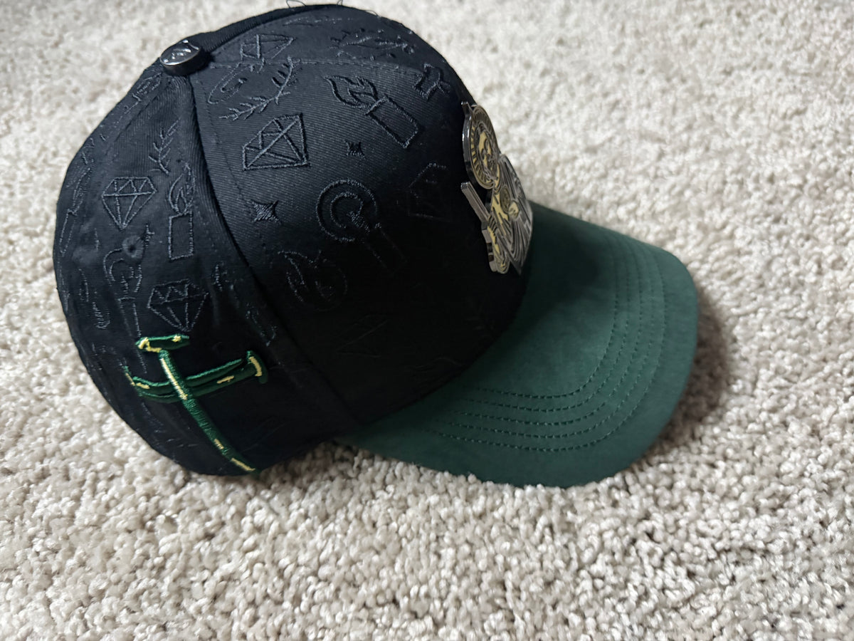 San Judas Black Green Hat