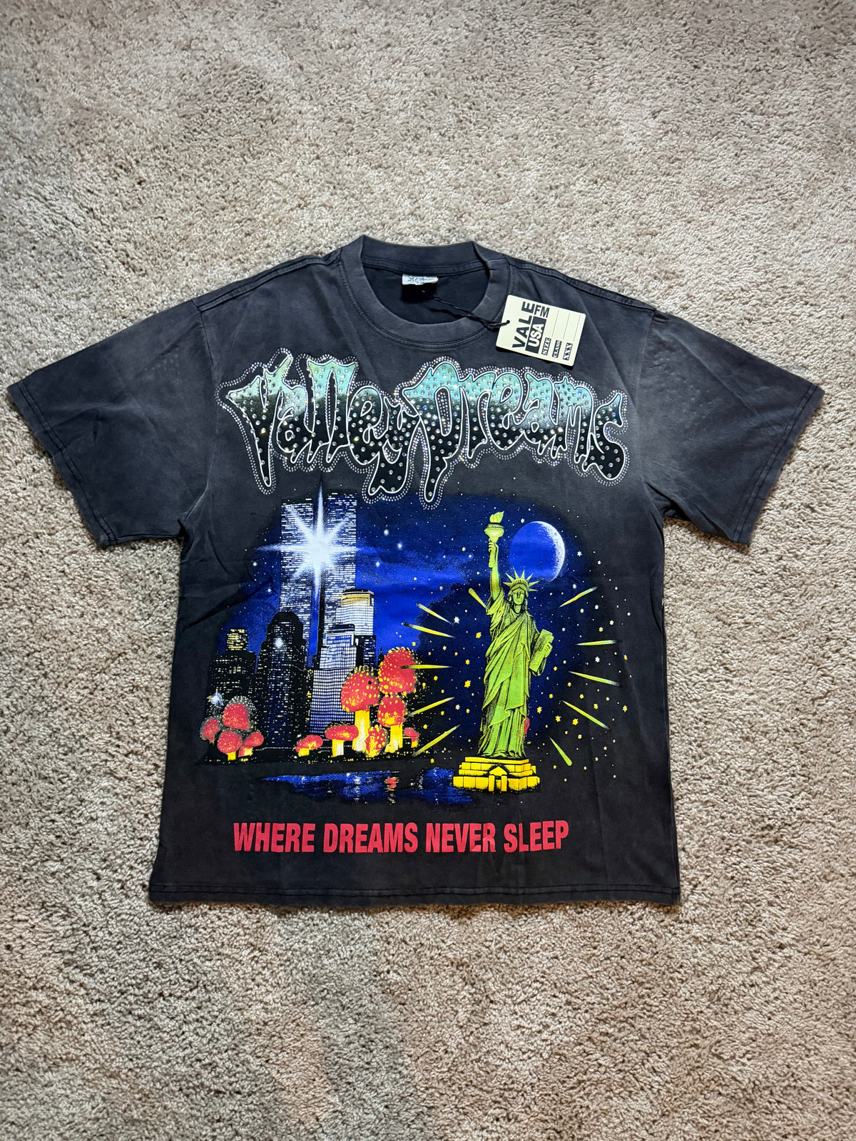 Valley Dreams Black Liberty Tee