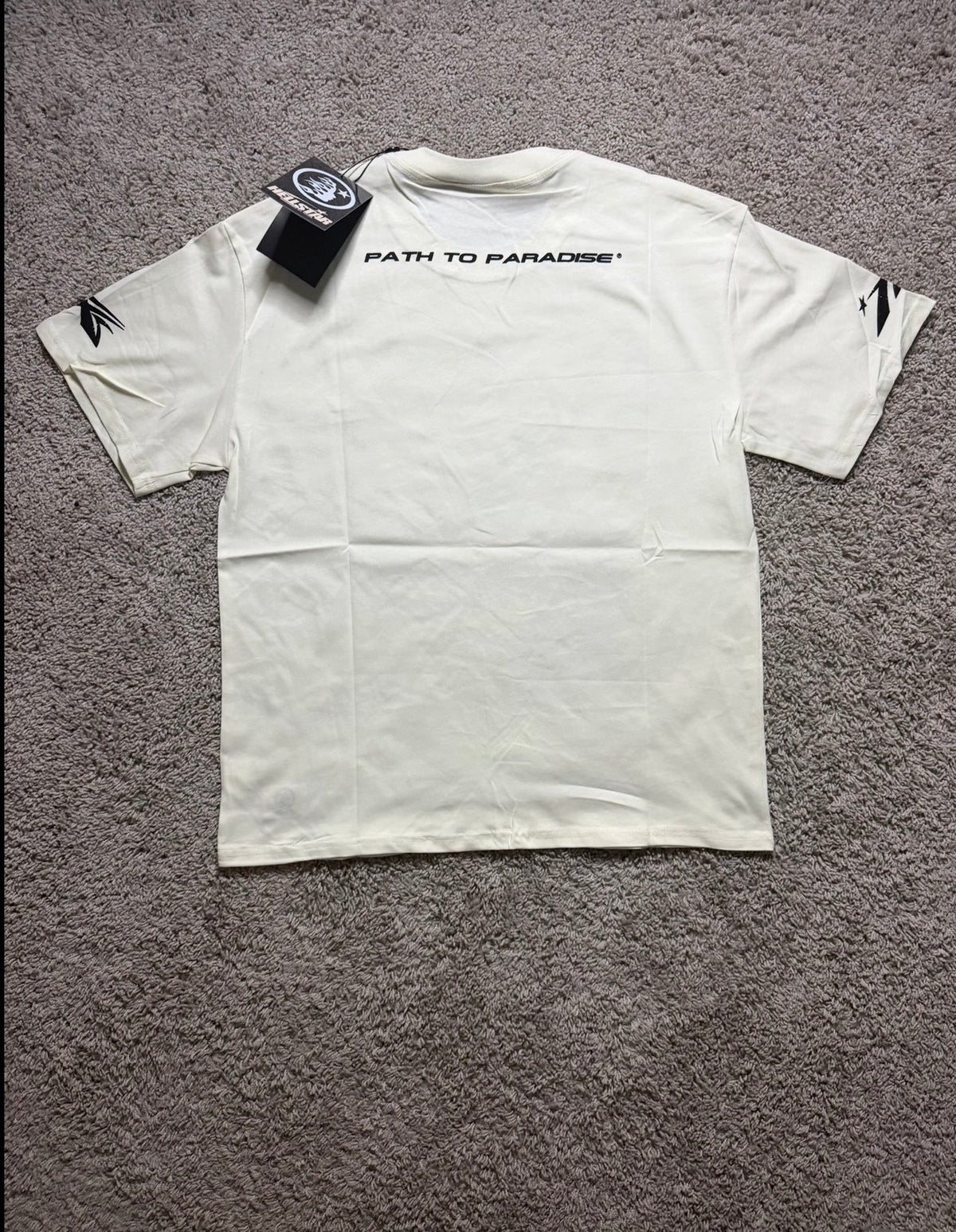 Hellstar Silver Face Apricot Tee