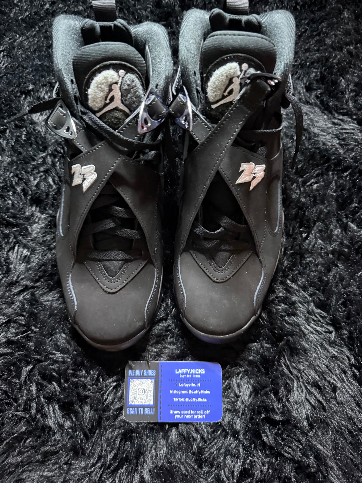 Jordan 8 “Chrome” Tried On