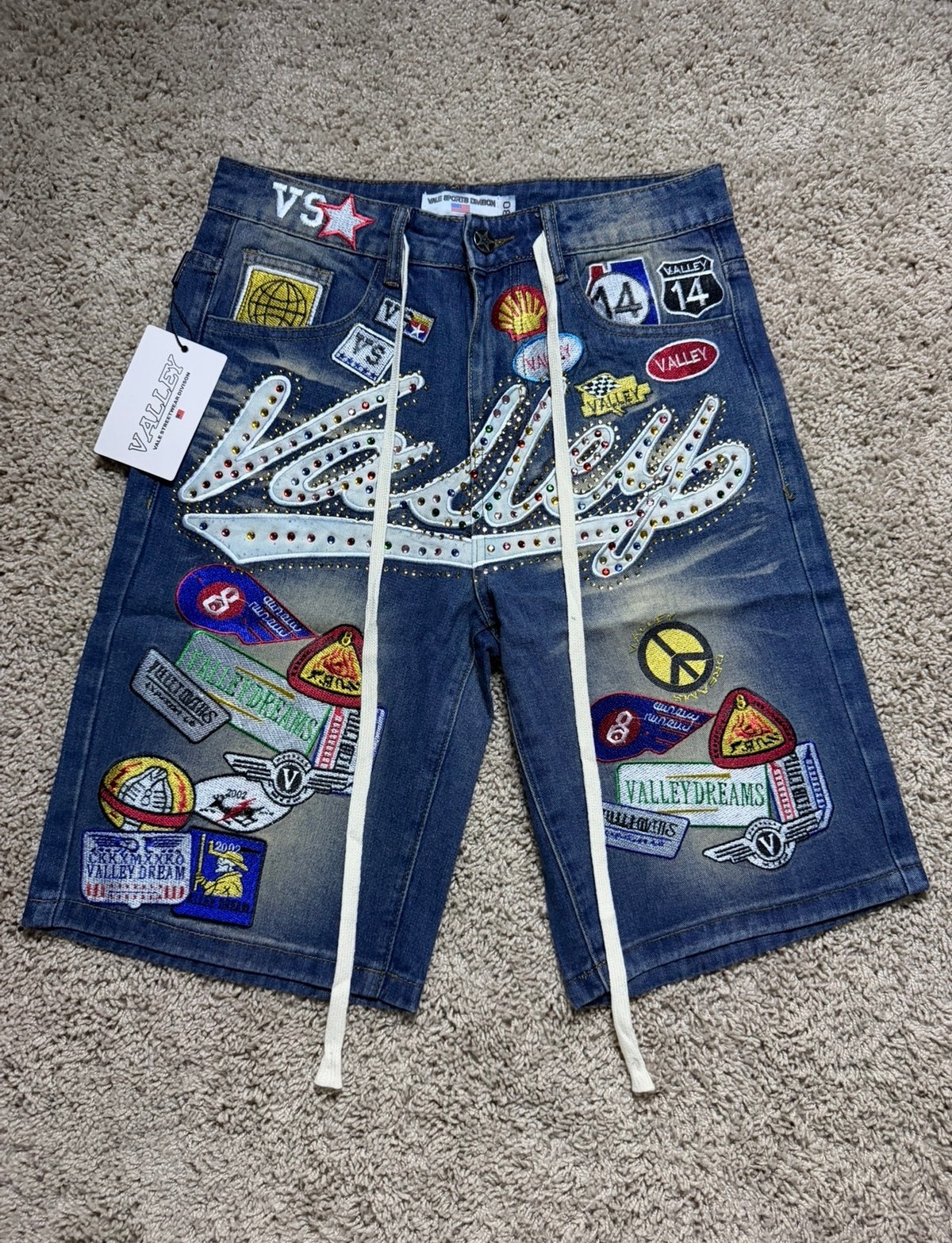 Valley Blue Patch Jorts