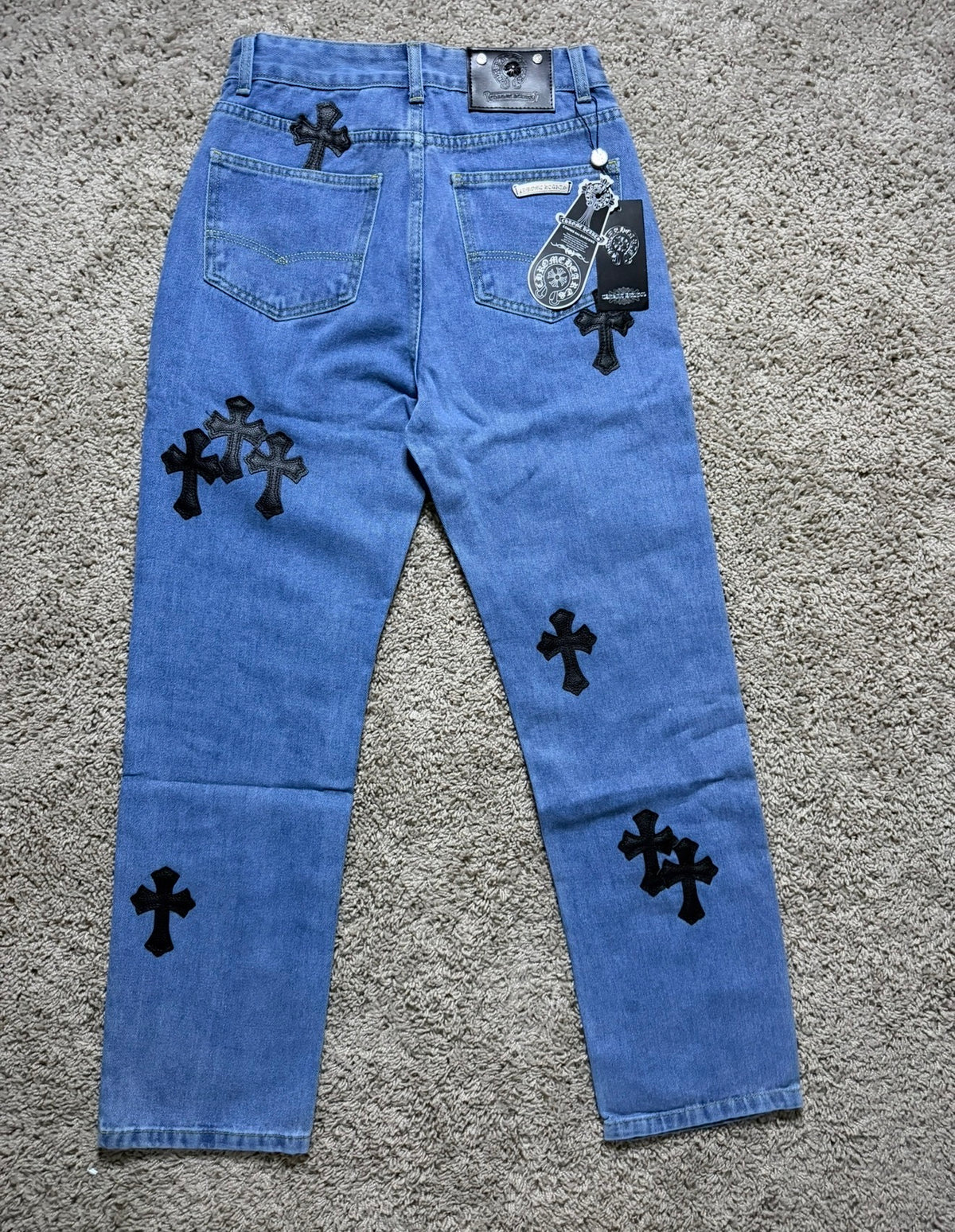 Chrome Heart Blue Jeans
