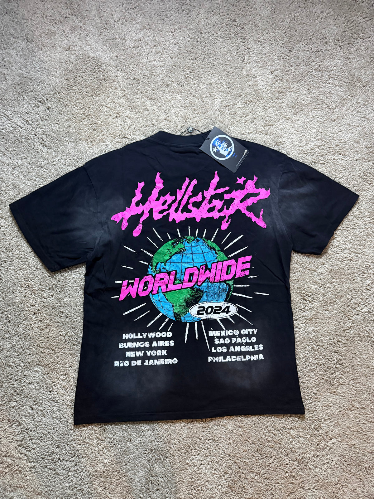 Hellstar Worldwide Airplane Black Tee