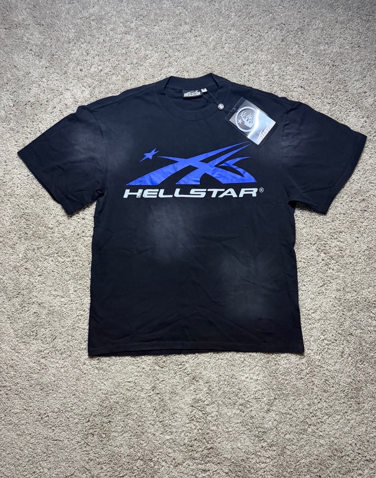 Hellstar Blue Shooting Star black Tee