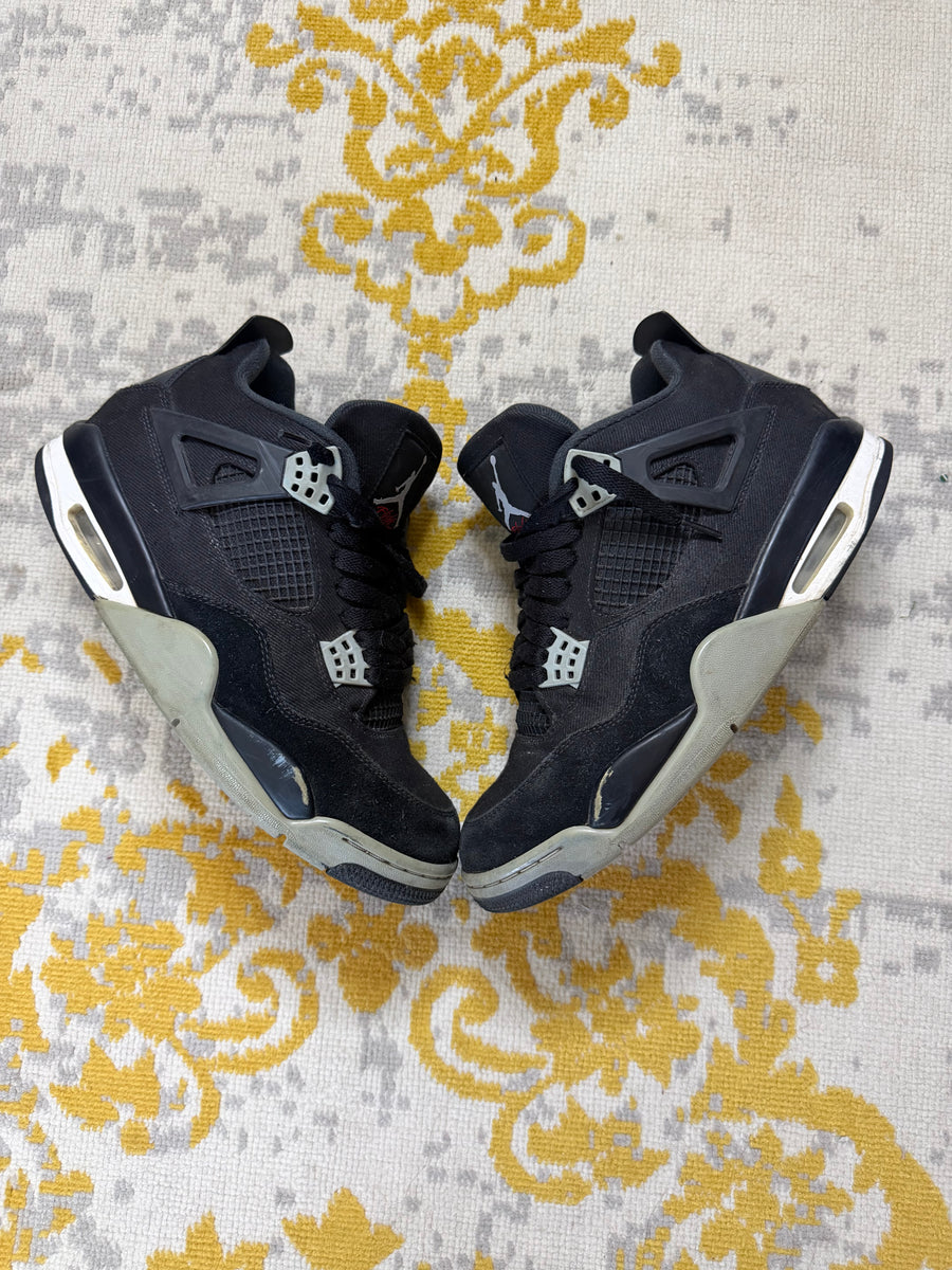 Jordan 4 black canvas Pre-Owned