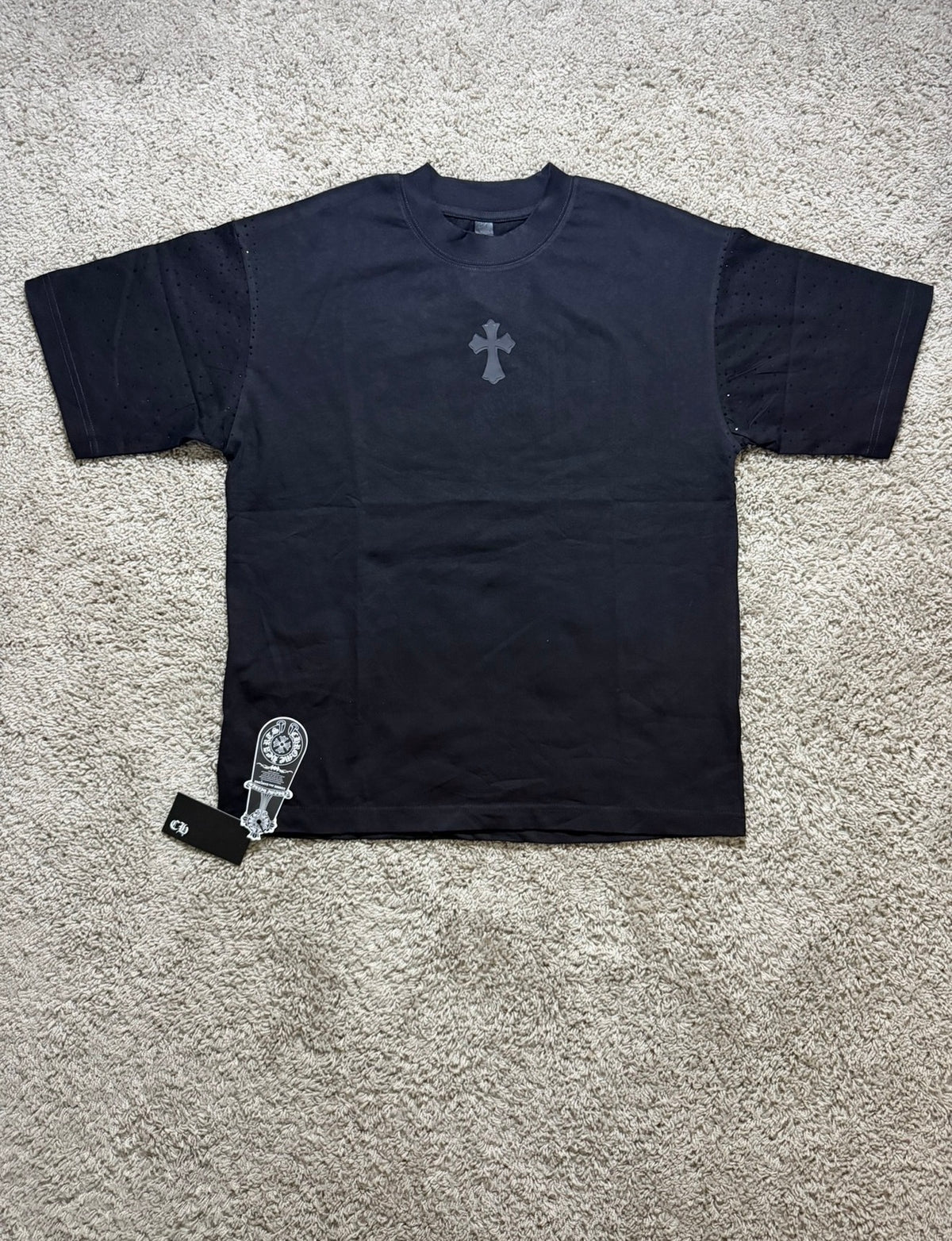 Chrome Heart Black Rhinestone Tee
