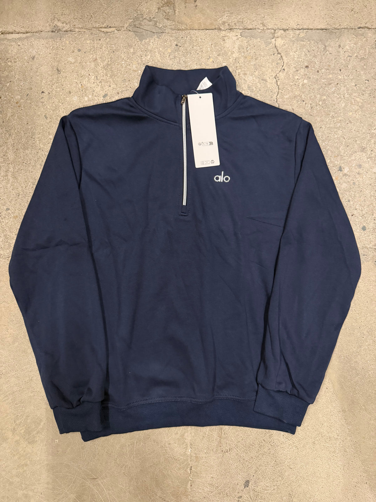 Alo Navy Blue Quarter Zip