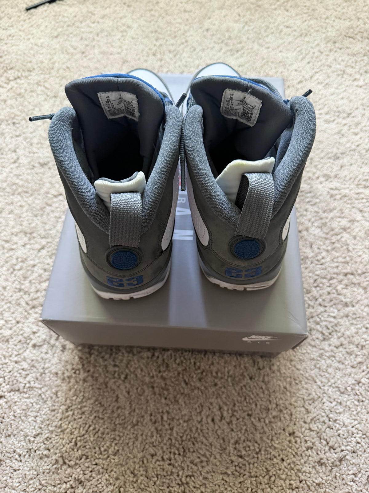 Jordan 9 Flint Grey Pre Owned