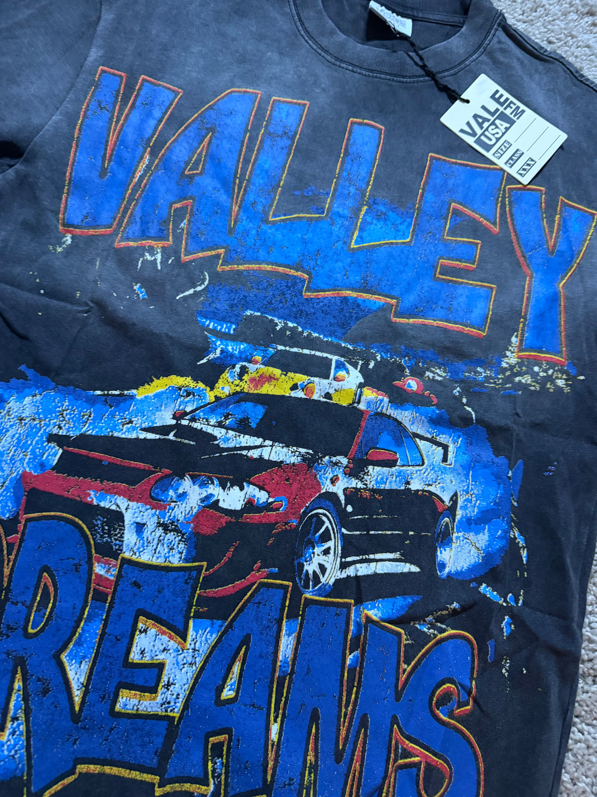 Valley Dreams Black car drift tee