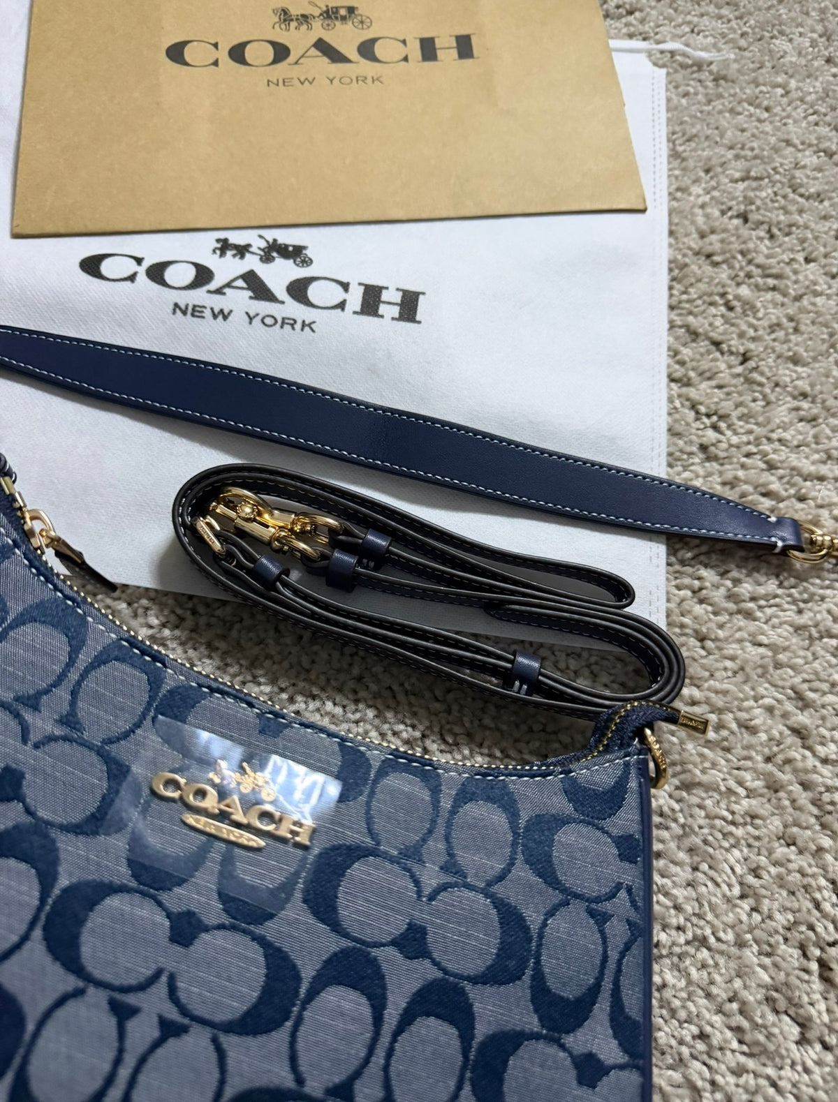 Coach Blue Teri Shoulder Bag
