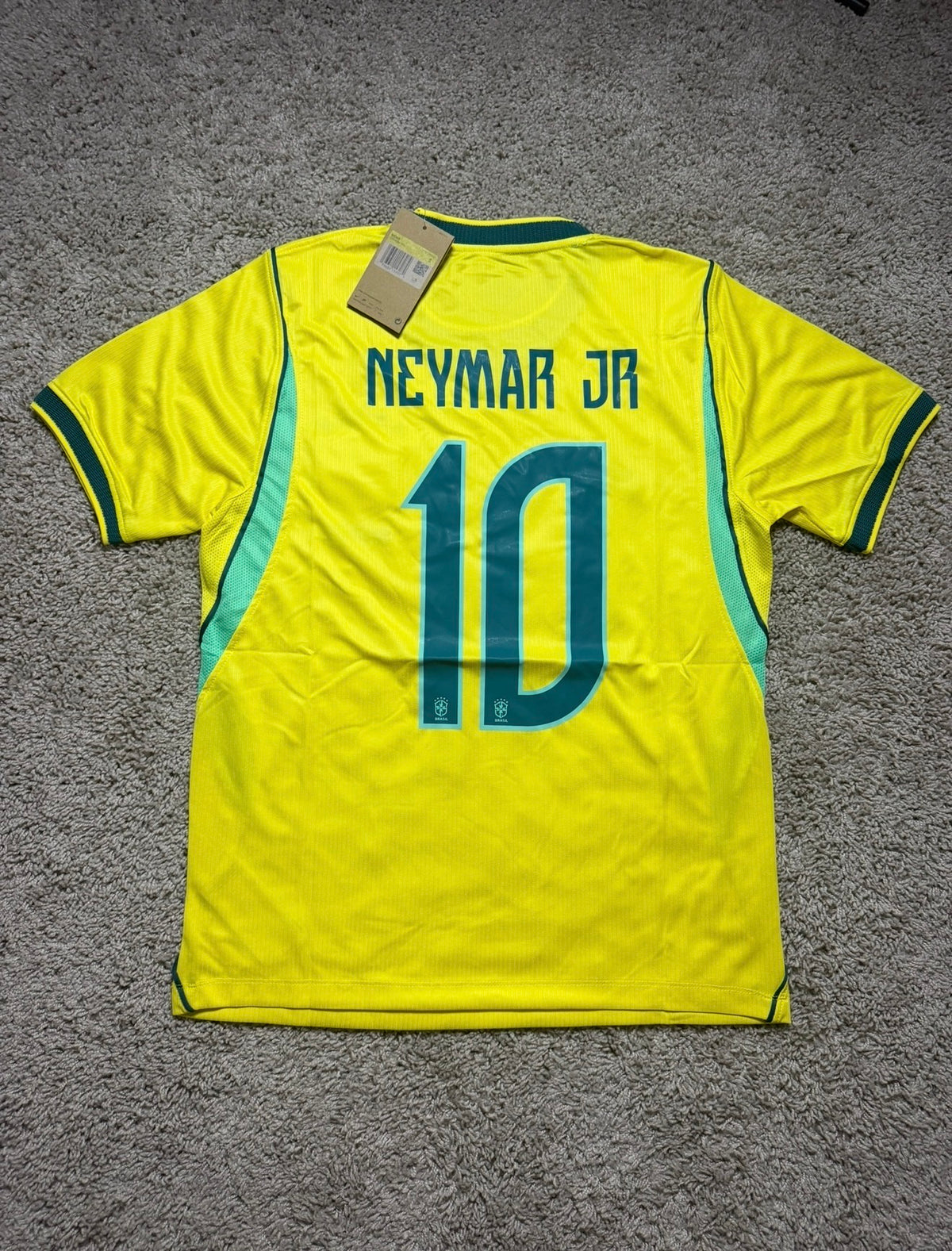 Nike Brazil Neymar Jr Yellow Jersey