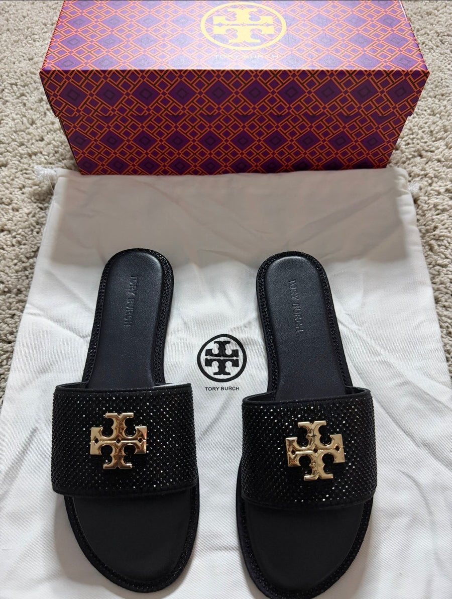 Tory Burch Rhinestone Slippers
