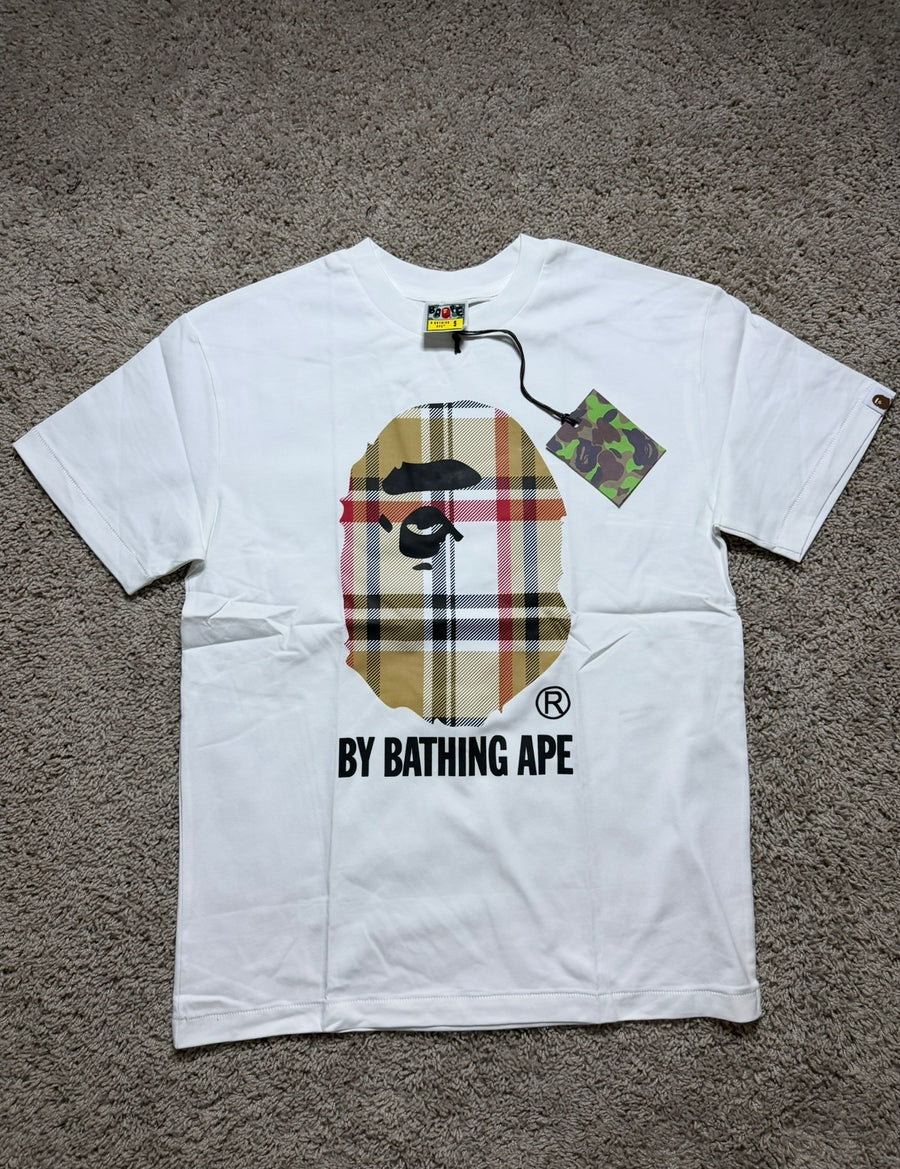 Bape Check White tee