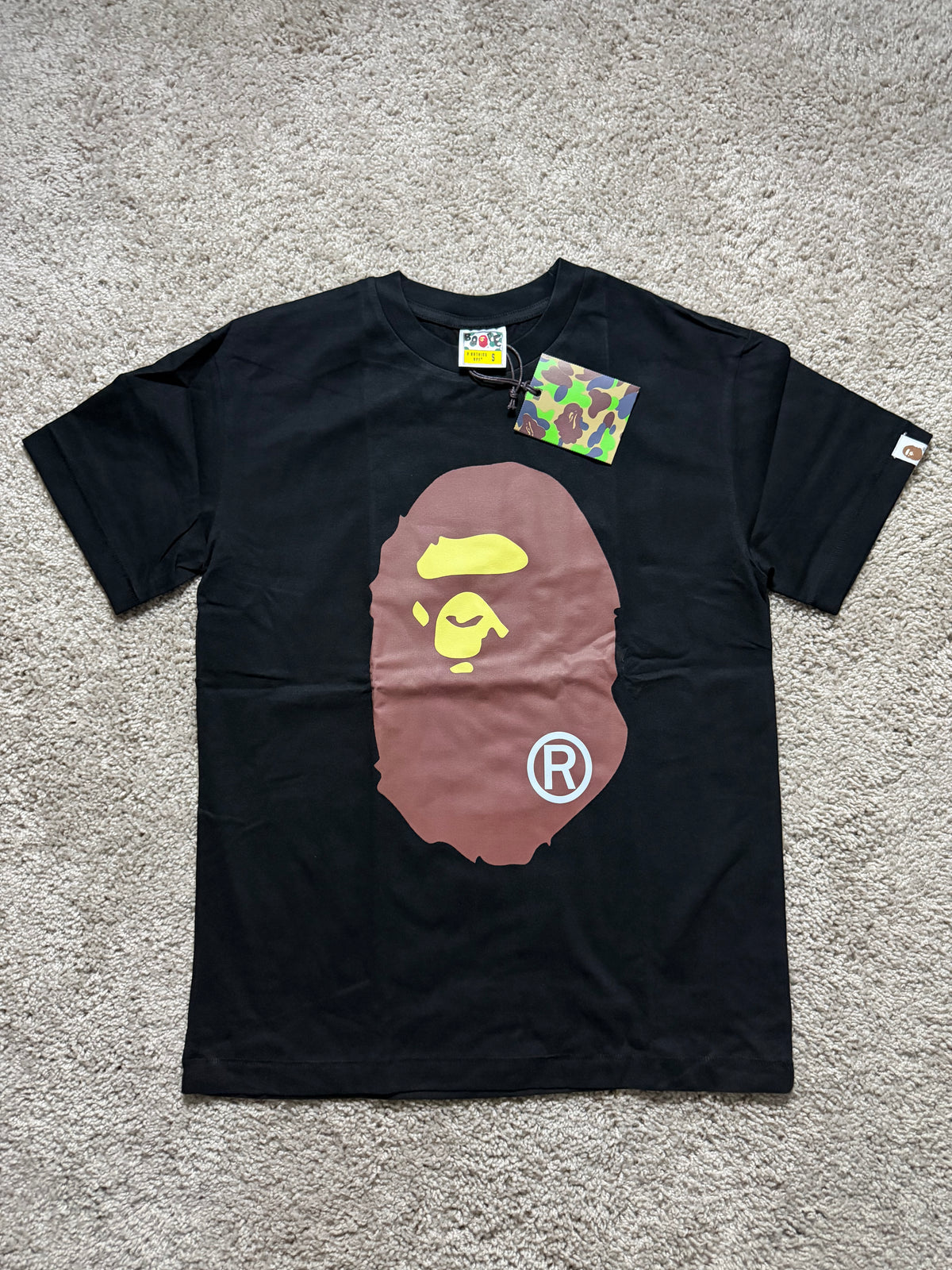 Bape Brown Bape head Tee
