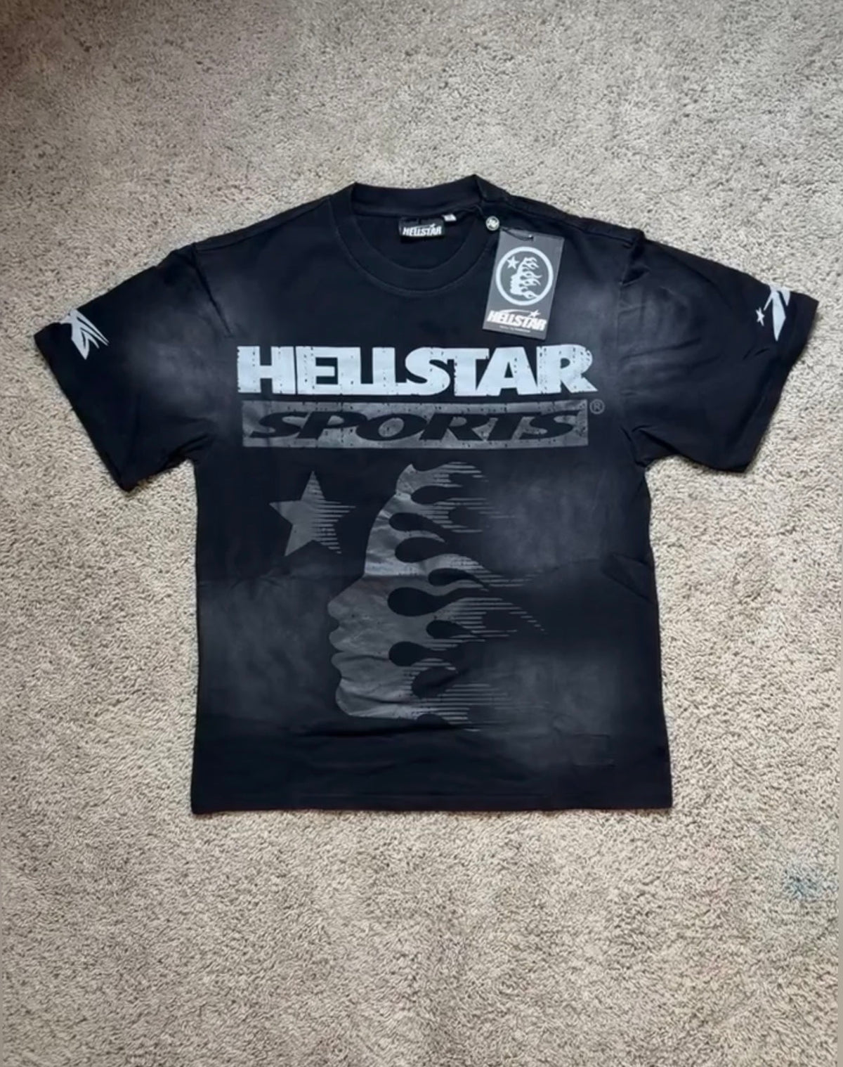 Hellstar Sports black on black tee